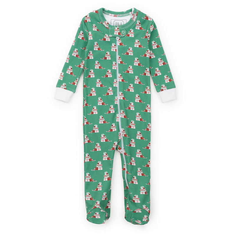 Parker Zipper Pajama Santa's Helper