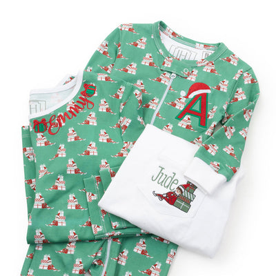 Audrey Pajama Pant Set Adult Santa's Helper