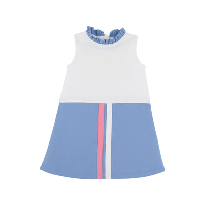Lizzie's Luxe Leisure Dress Ruffle WAW Barbados Blue HHP
