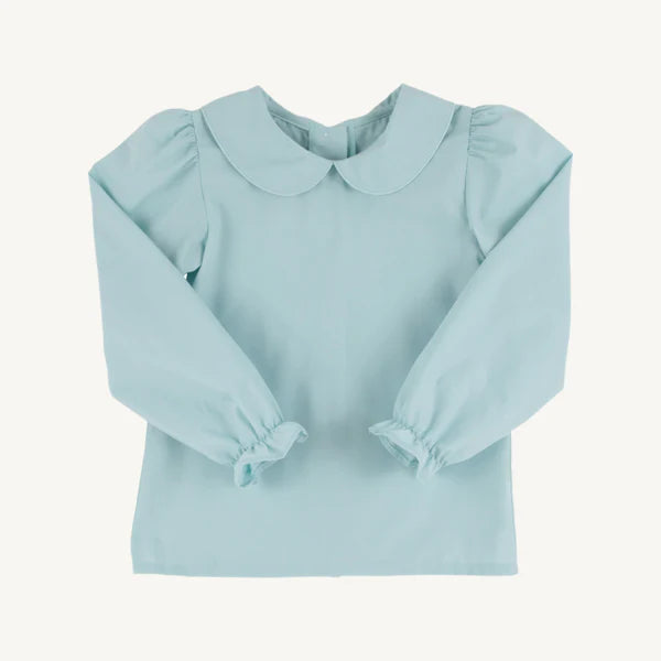 Maude's Peter Pan Collar Shirt Old Greenwich Green