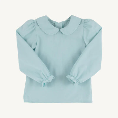 Maude's Peter Pan Collar Shirt Old Greenwich Green