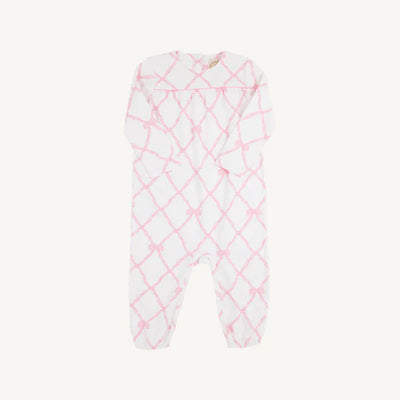 LS Penny's Playsuit Belle Meade Bow, Pier Party Pink