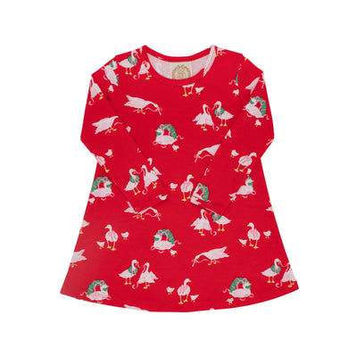 LS Polly Play Dress Greenbriar Geese