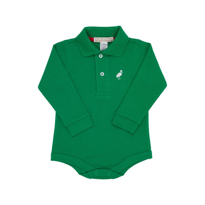 Prim and Proper Polo LS Kiawah Kelly Green