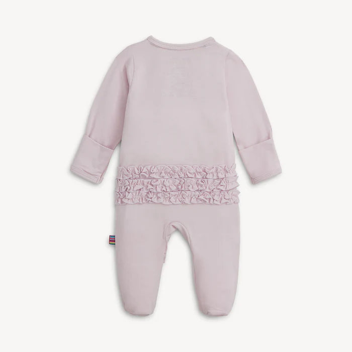 Grape Ice Modal Magnetic Footie with Ruffles
