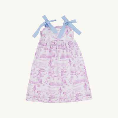 Macie Midi Dress Lavender & Lambs
