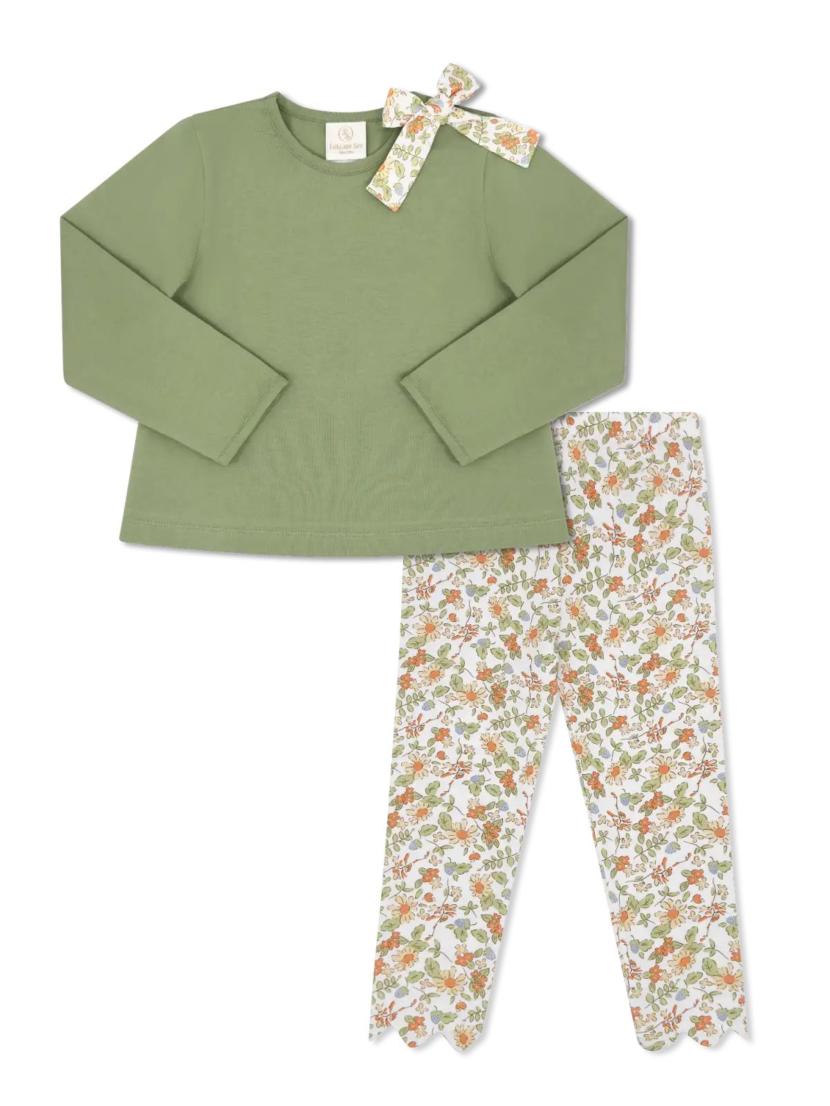 Madeline Legging Set Saybrook Sage Knit, Hearthside Floral