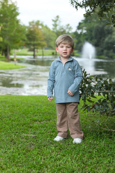 Mallard Embroidery Quarter Zip Pullover