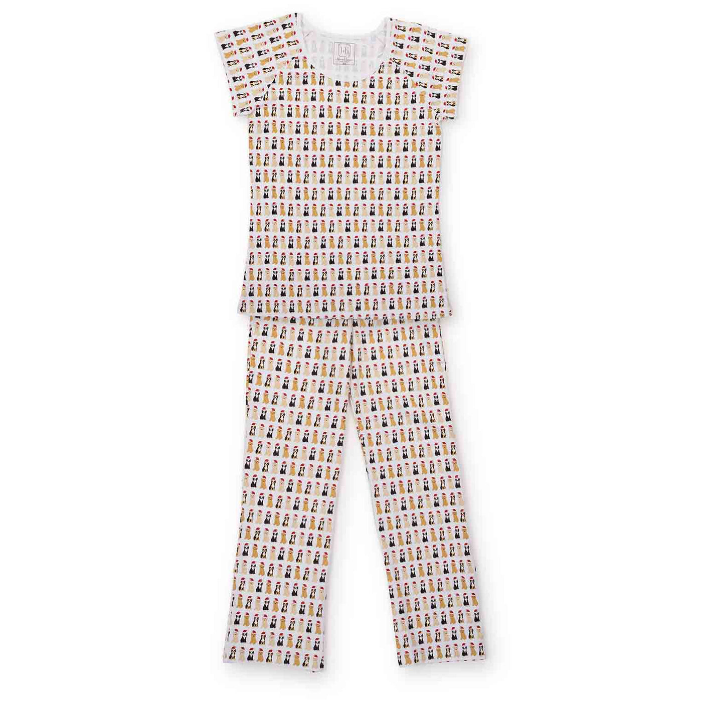 Mamie Pajama Pant Set - Christmas Pups
