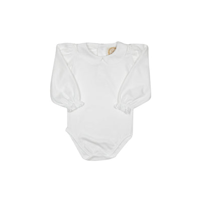 Girls Maude's Peter Pan Collar LS Shirt & Onesie Pima WAW