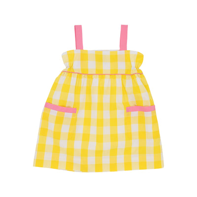 Millie Day Dress Seaside Sunny Yellow Chattanooga Check