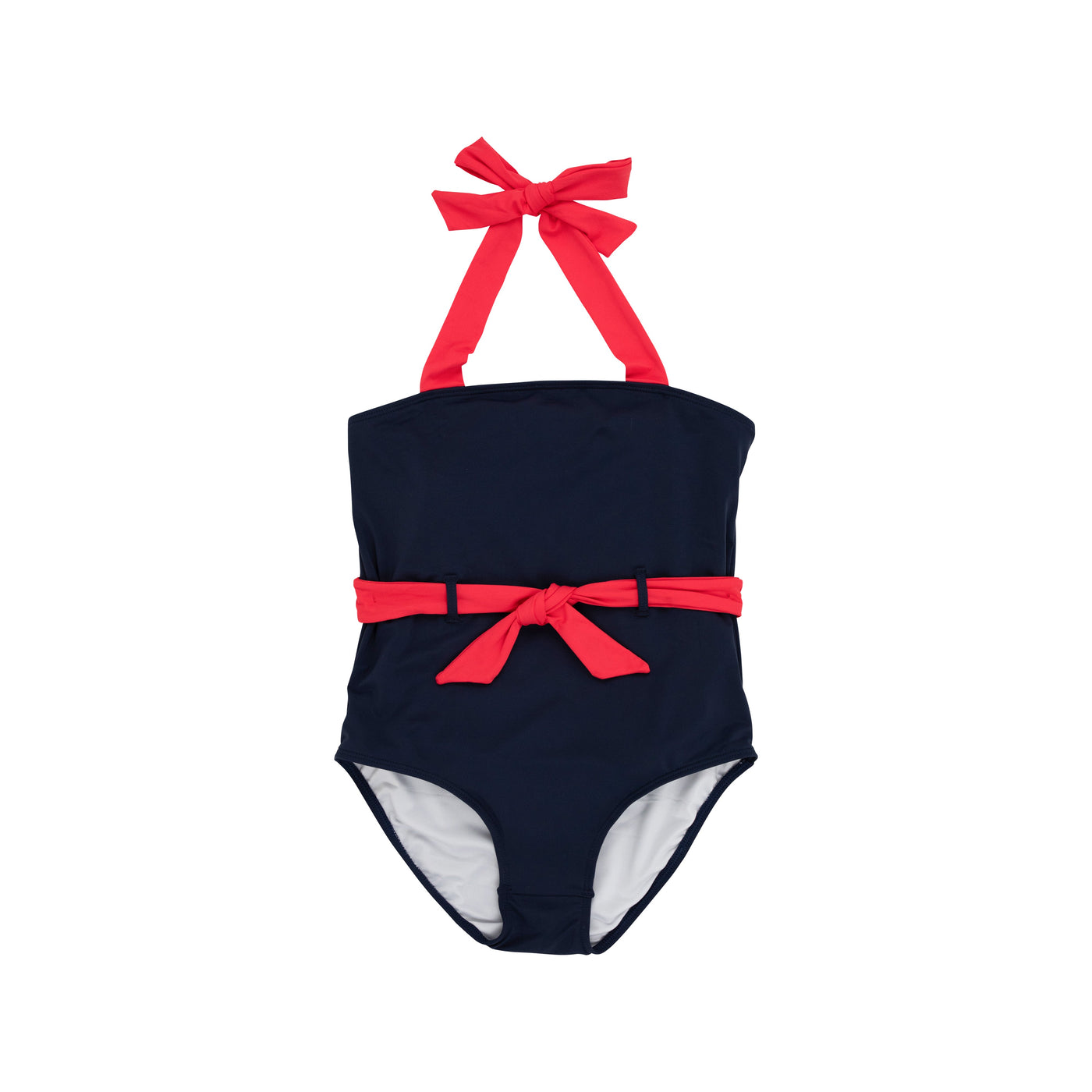 Palm Beach Bathing Suit Nan Navy Rich Red