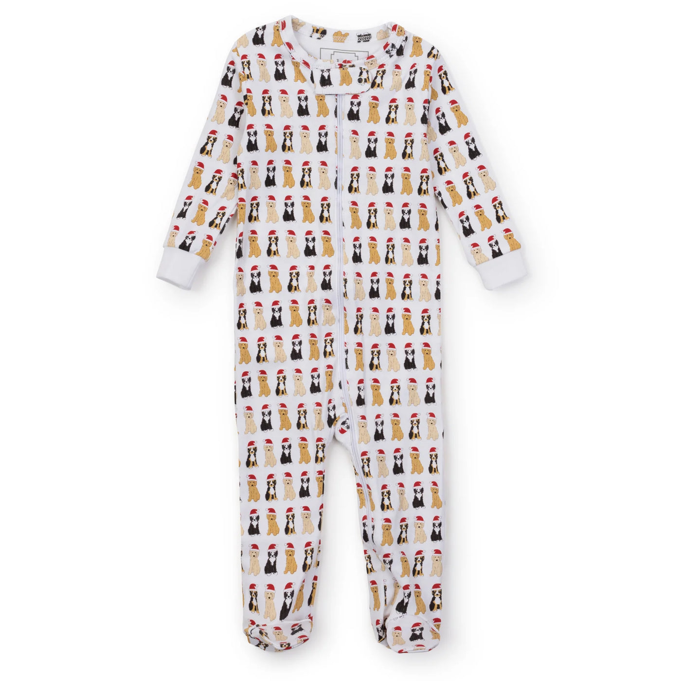 Parker Boys Zip Pajamas - Christmas Pups