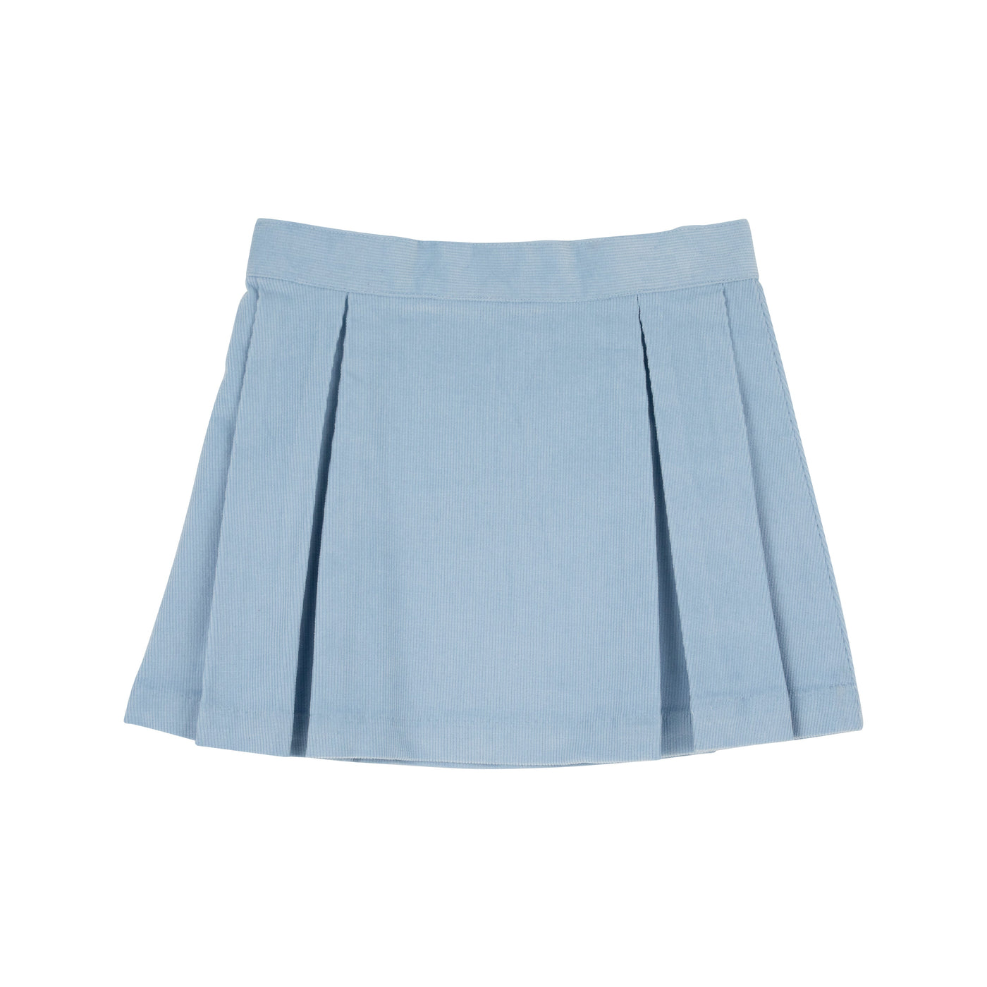 Parson Pleated Skirt Barrington Blue Corduroy