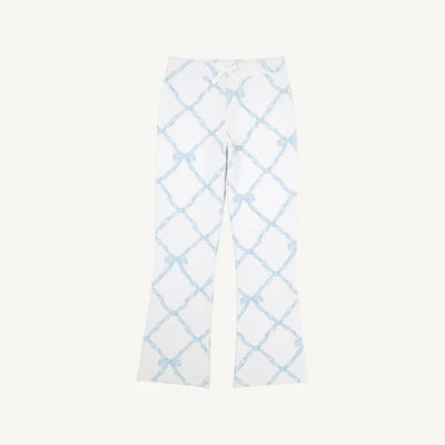 Patty Pants Heavy Weight Knit Belle Meade Bow (Buckhead Blue)