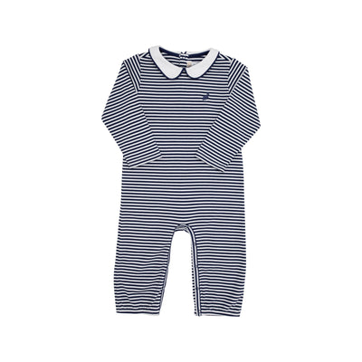 Potter's Playsuit Nantucket Navy Stripe