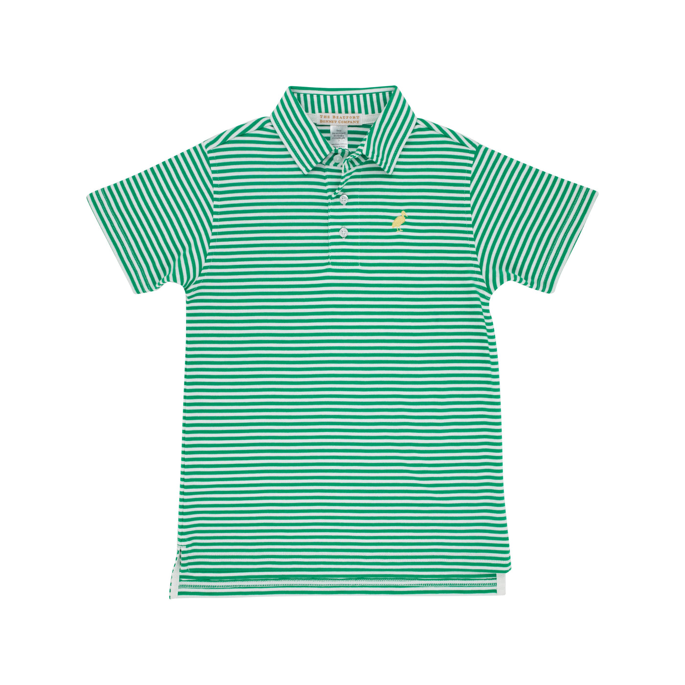 Prim and Proper Polo Kiawah Kelly Green Stripe Bellport Y Stripe SS