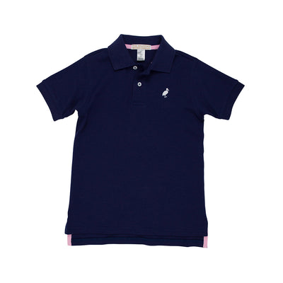 Prim and Proper Polo SS Nantucket Navy WAW