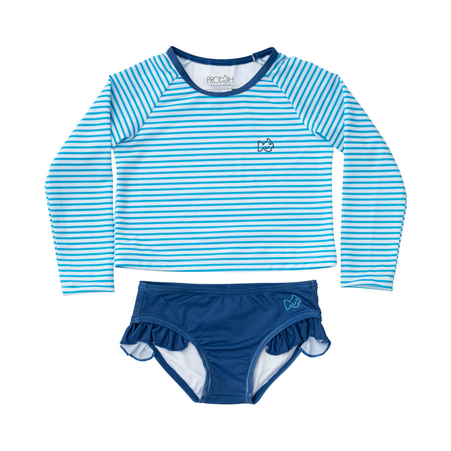 Rash Gaurd Swimsuit - Swim Cap Stripe