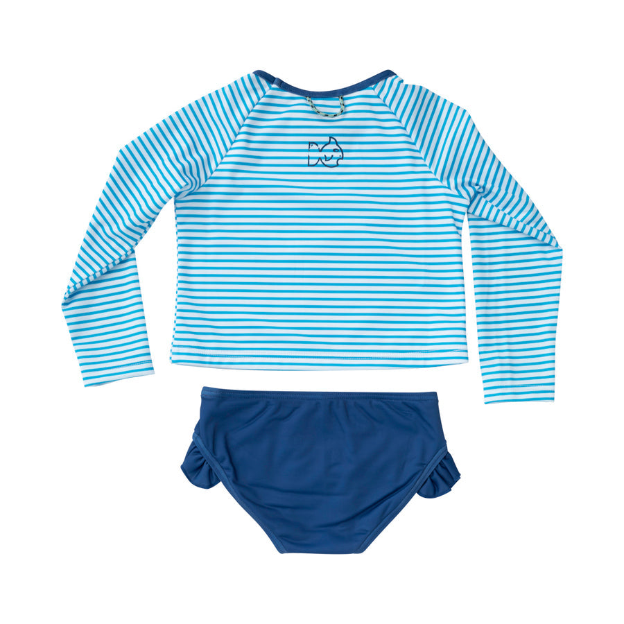 Rash Gaurd Swimsuit - Swim Cap Stripe