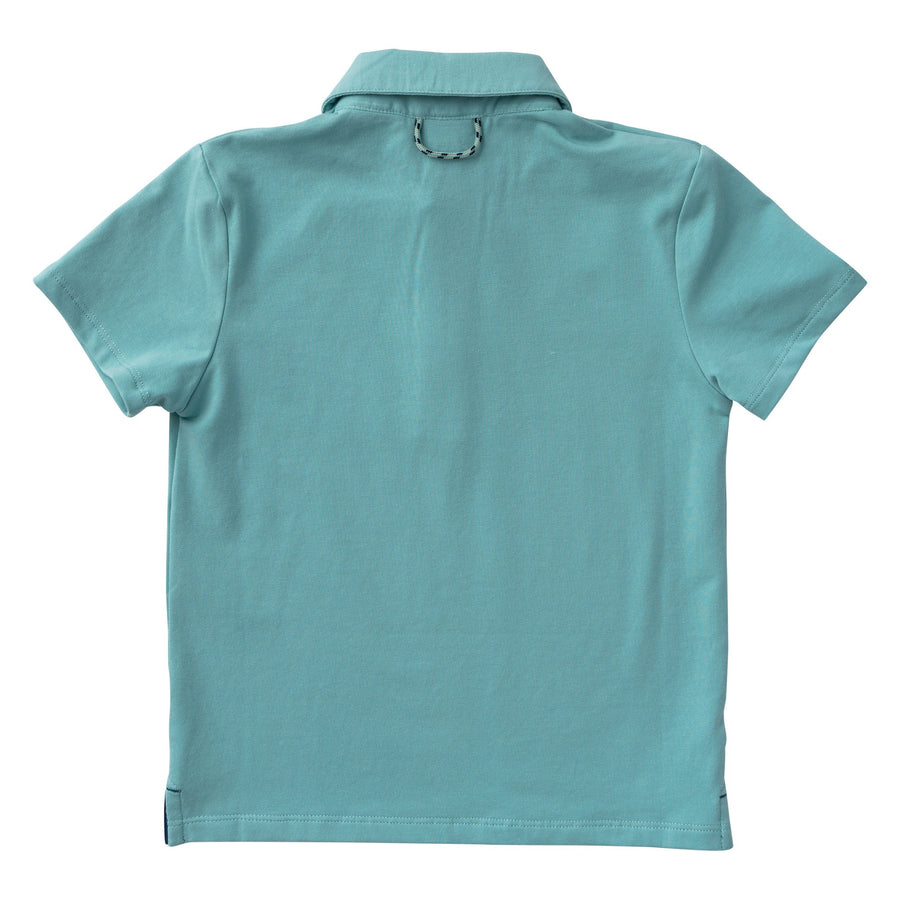 Too Cool For School Polo Nile Blue