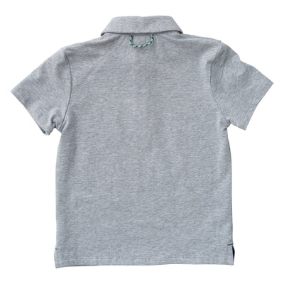 Too Cool For School Polo Heather Gray