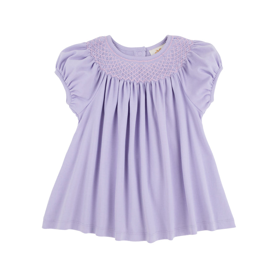 Puff Sleeve Bettye Sue Smocked Top Lauderdale Lav Palm BP