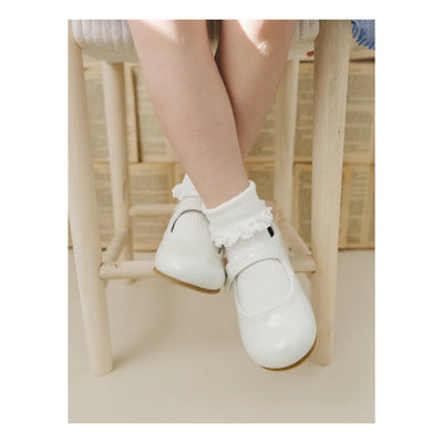Renata Special Occasion Flat Patent Ivory
