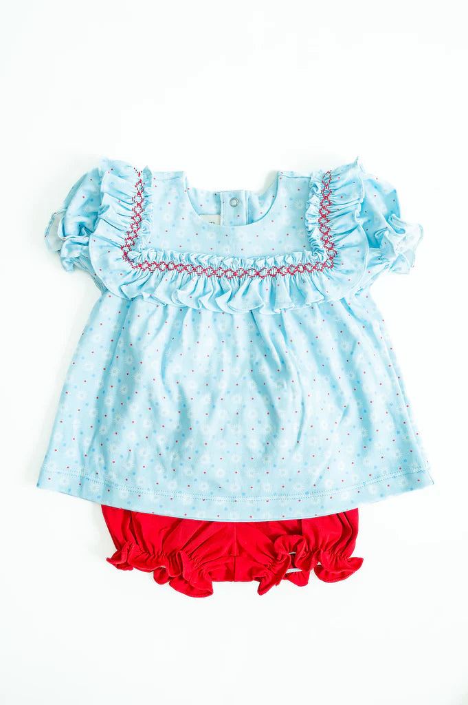 Starburst Pima Cotton Mary Bloomer Set