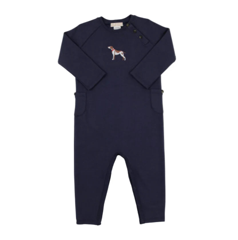 Rayburn Romper Pima Nantucket Navy, Dog
