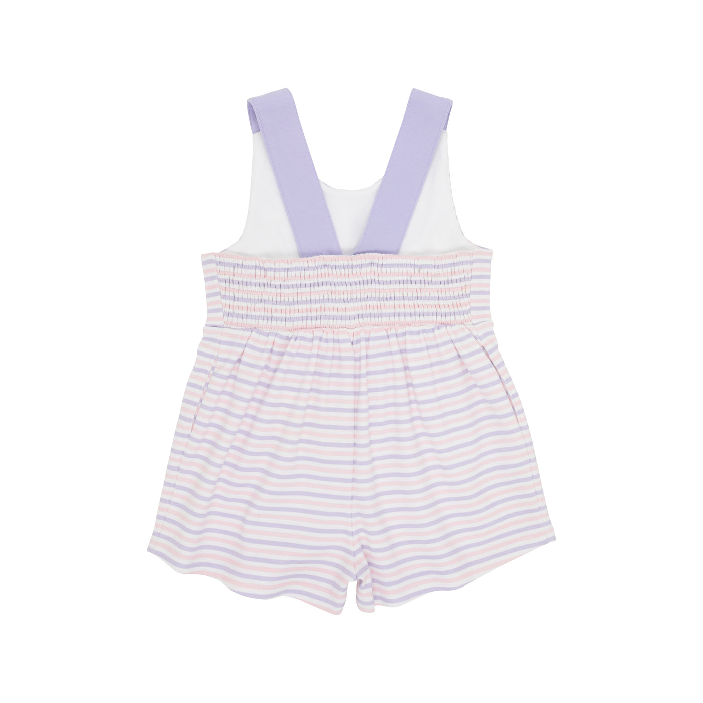 Reagan Romper Lauderdale Lav Palm BP Stripe