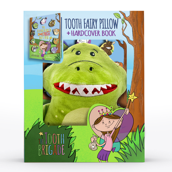 Rebel Tooth Fairy Pillow and Tooth Fairy Book Set