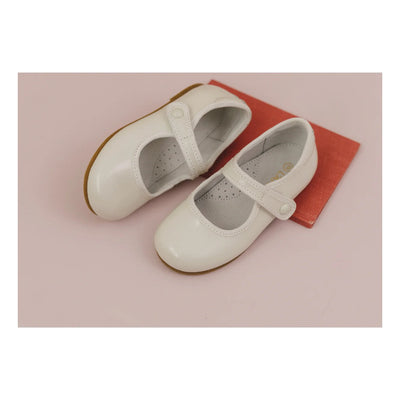 Renata Special Occasion Flat Patent Ivory