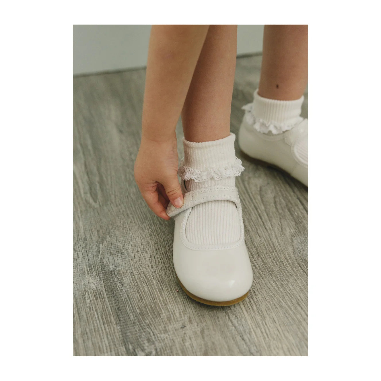 Renata Special Occasion Flat Patent Ivory