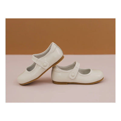 Renata Special Occasion Flat Patent Ivory