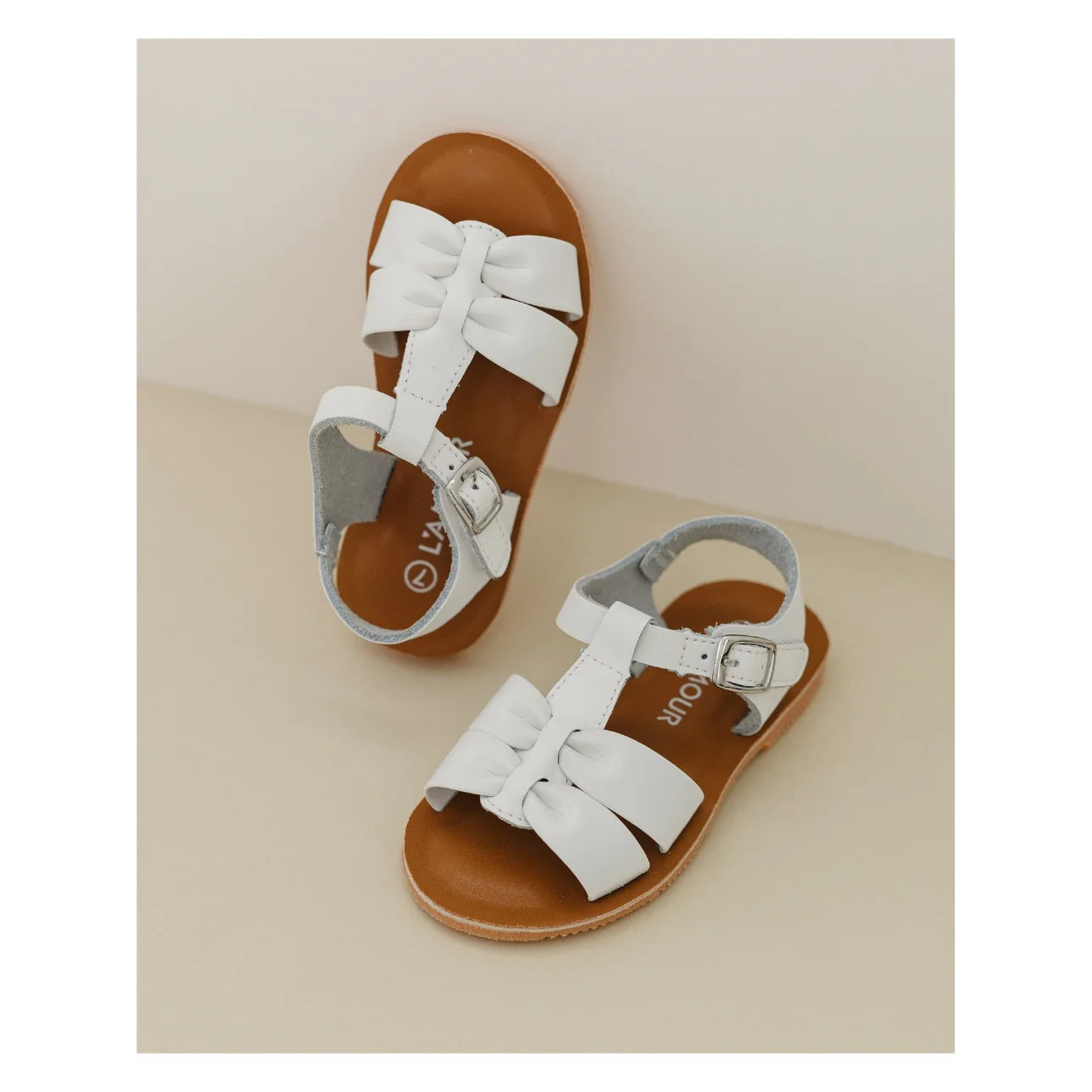 Calista Ruched Sandal White