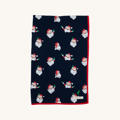 Silent Night Throw Jolly Old St Nick, Richmond Red