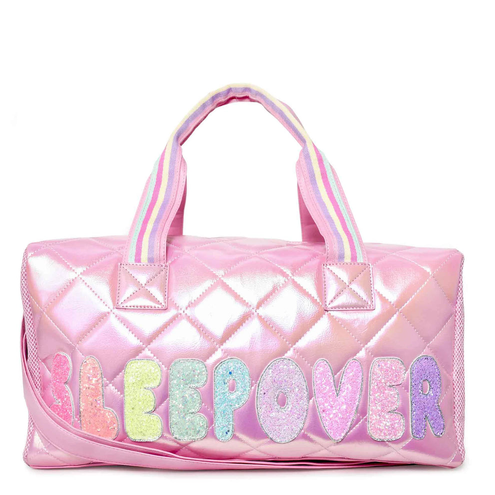 Sleepover Metallic Sequined Large Duffle Bag