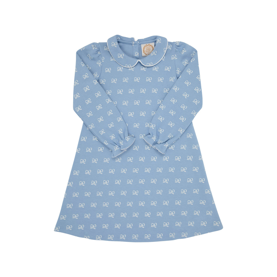 Sadie Sweatshirt Dress Blue Bon Ton Bows The Sugarplum Tree Sadie Sweatshirt Dress Blue Bon Ton Bows The Sugarplum Tree