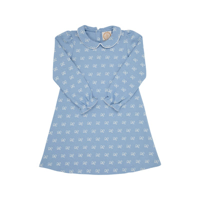 Sadie Sweatshirt Dress Blue Bon Ton Bows