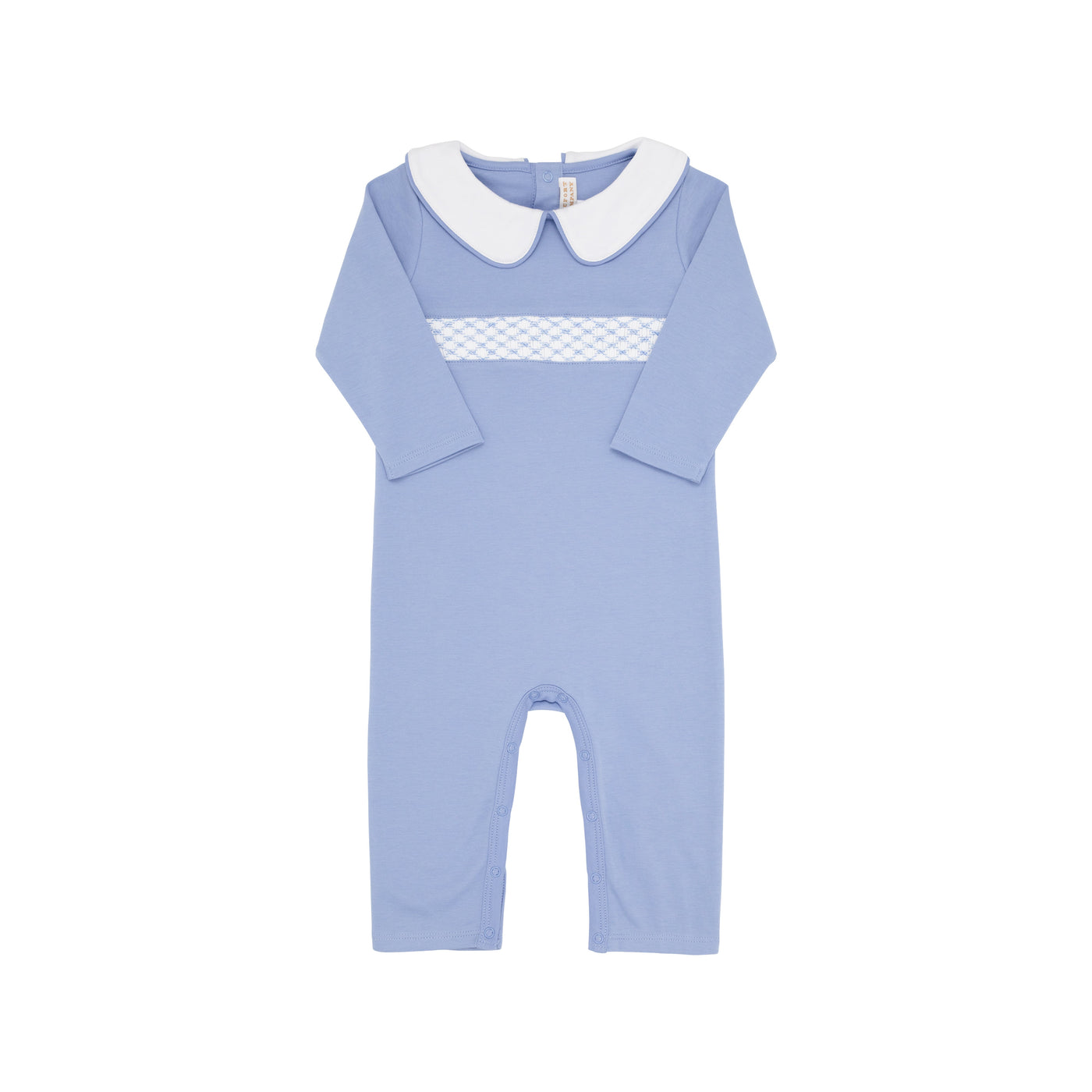 Samuel Smocked Romper Park City Periwinkle