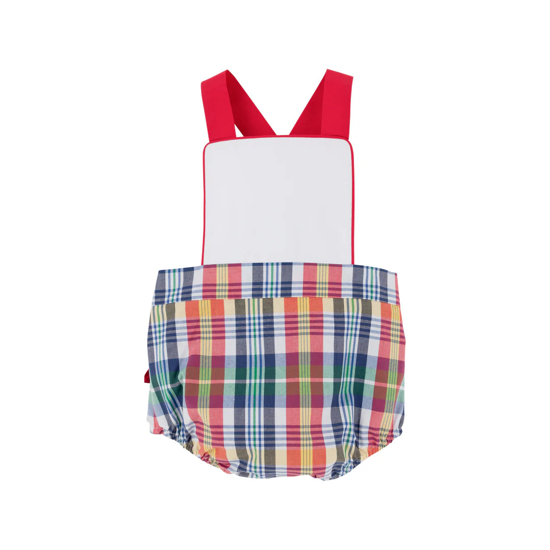 Sayre Sunsuit Montpelier Plaid WAW Rich Red