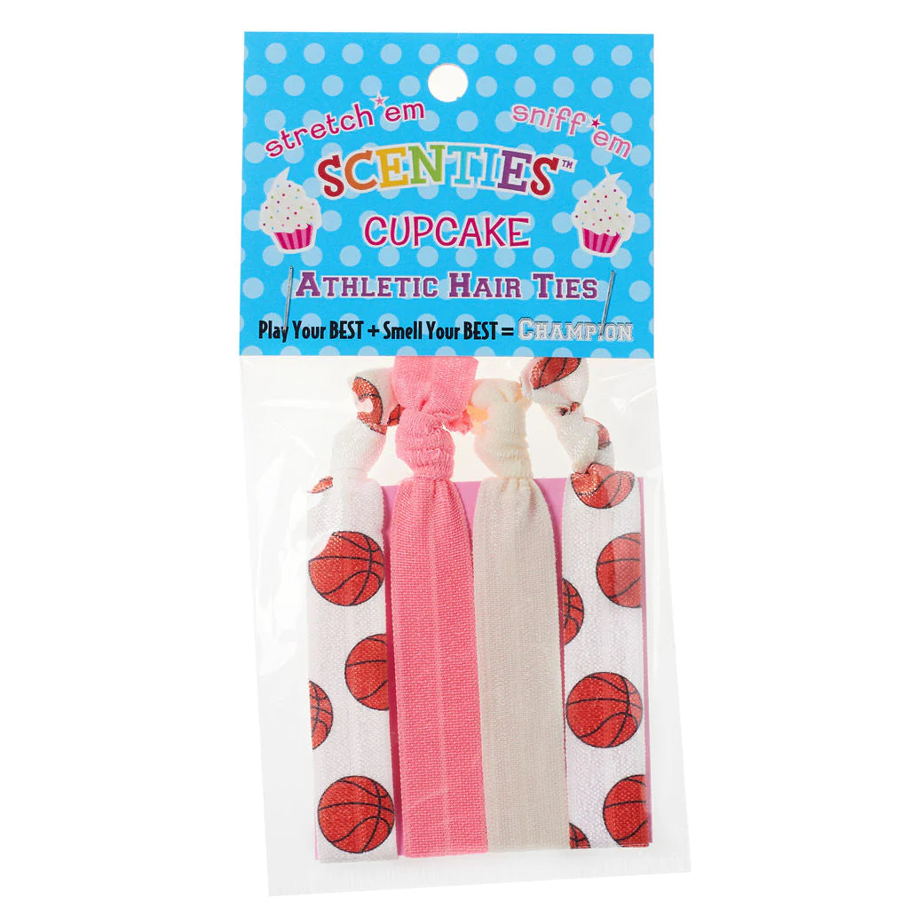Basketball Athletic Hair Ties - Cupcake Scented