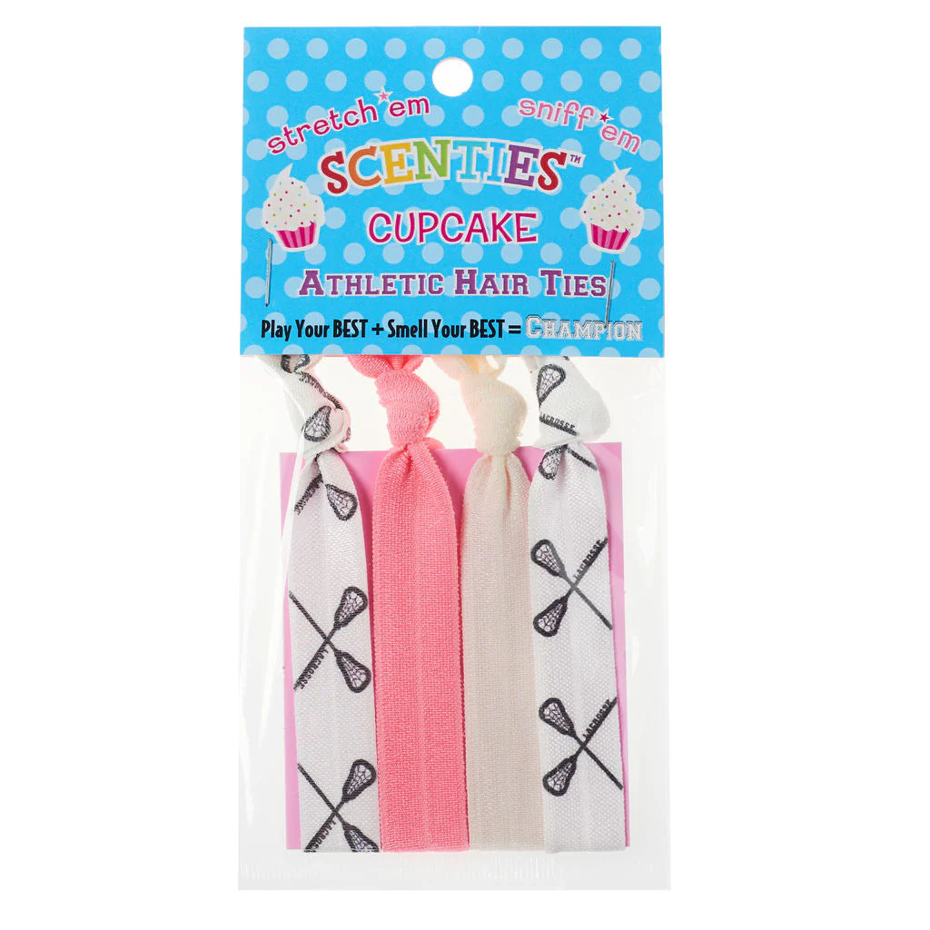 Lacrosse Athletic Hair Ties - Cupcake Scented