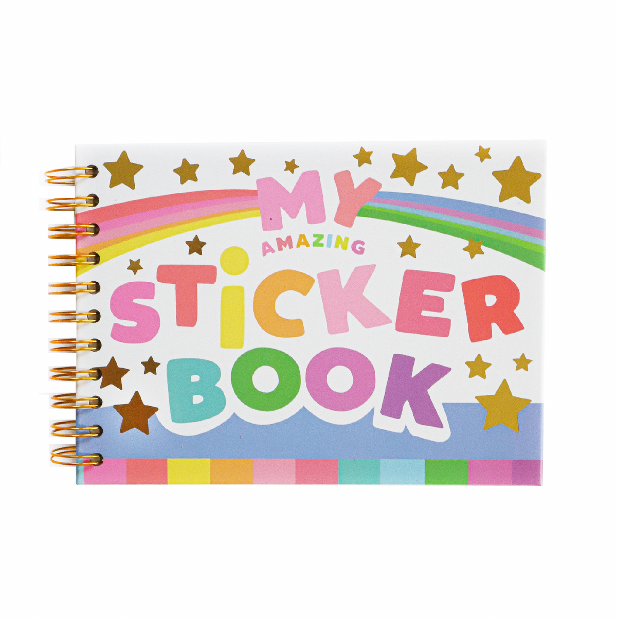 Retro Rainbow Fun Hardcover Sticker Book