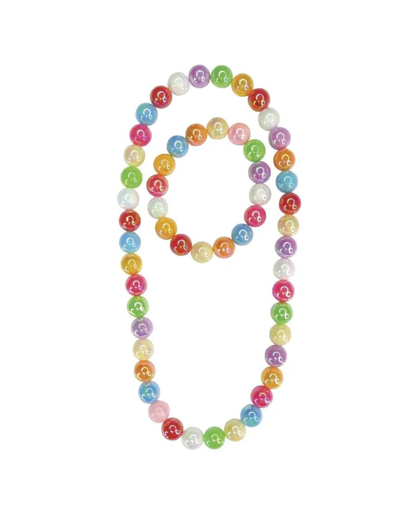Color Me Rainbow Necklace and Bracelet Set