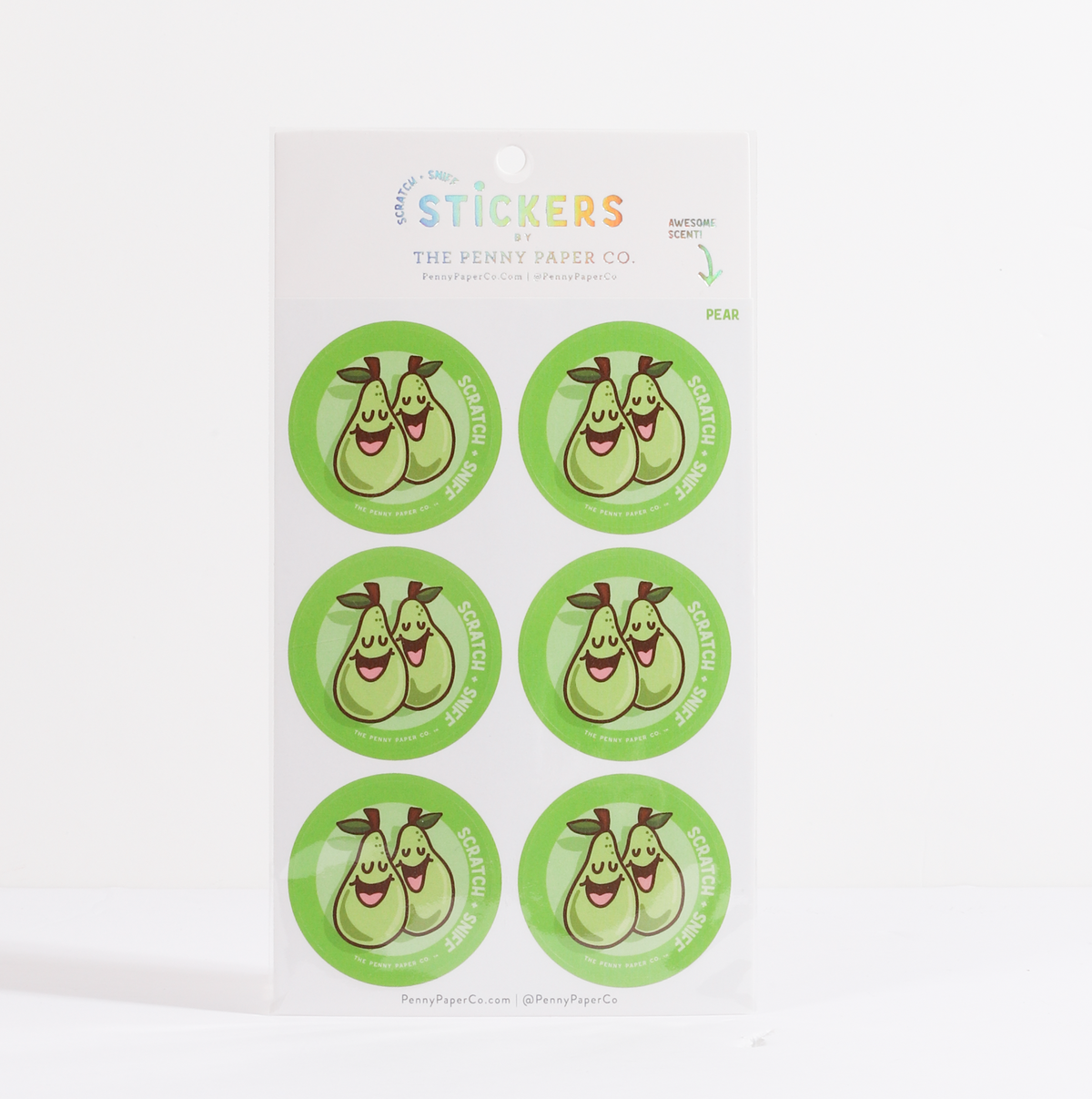 Pear Scratch & Sniff Stickers