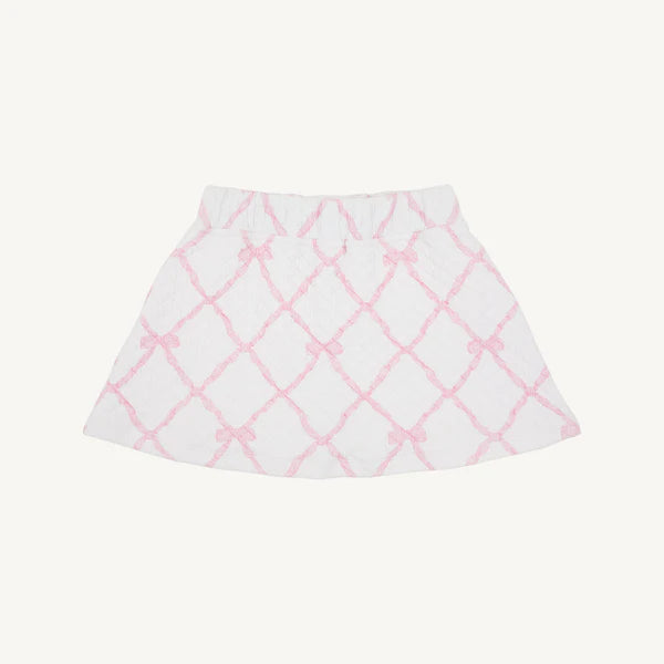 Searcy Skort Quilted Belle Meade Bow, Pier Park Pink