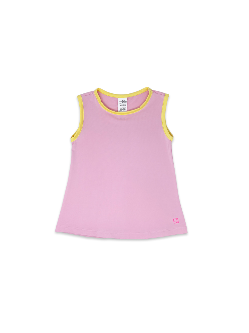 Tori Tank - Light Pink/ Yellow