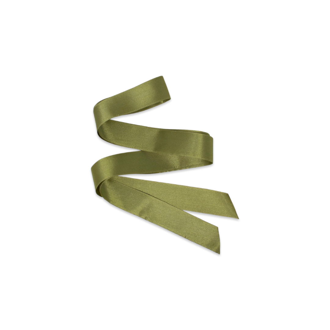Satin Sash Ribbon Green Pink or Red